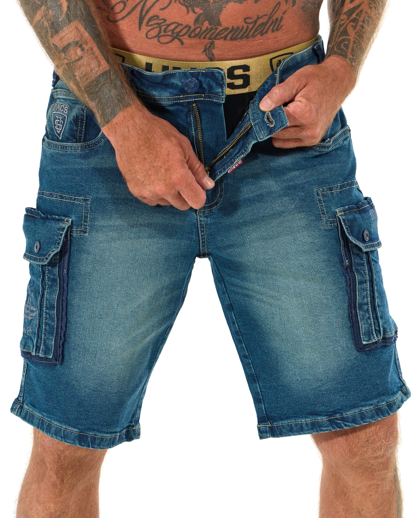 Pánske kraťasy KENNETH DENIM BLUE