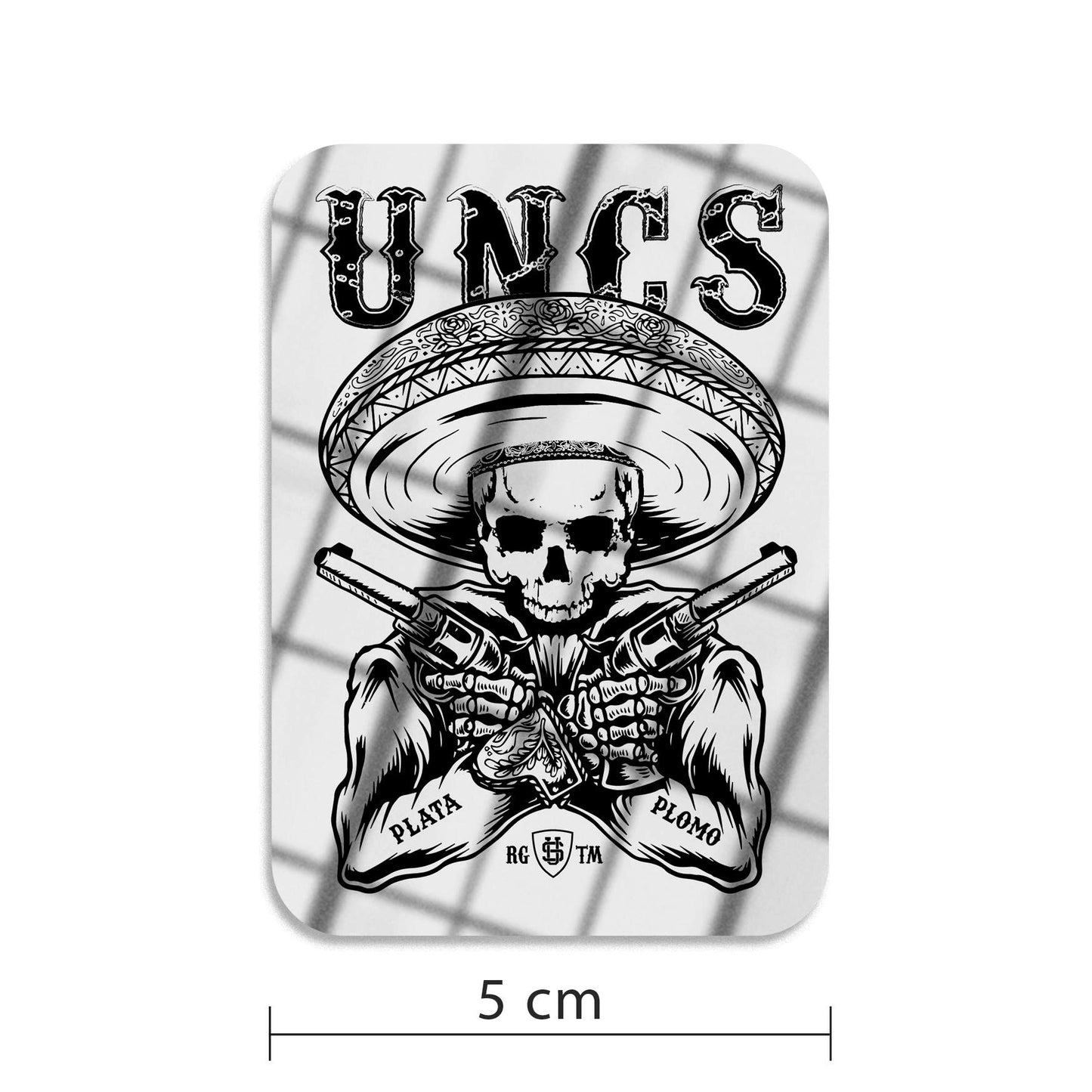 Nálepka PLATA O PLOMO GOLD SILVER