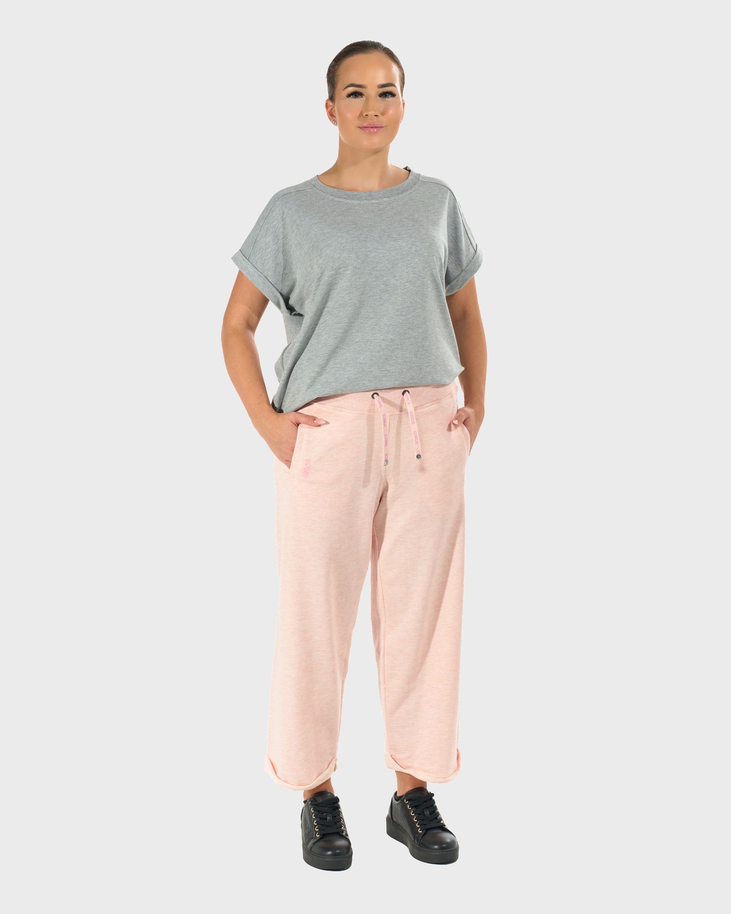 Dámske tepláky SANDRA BABY PINK BABY PINK