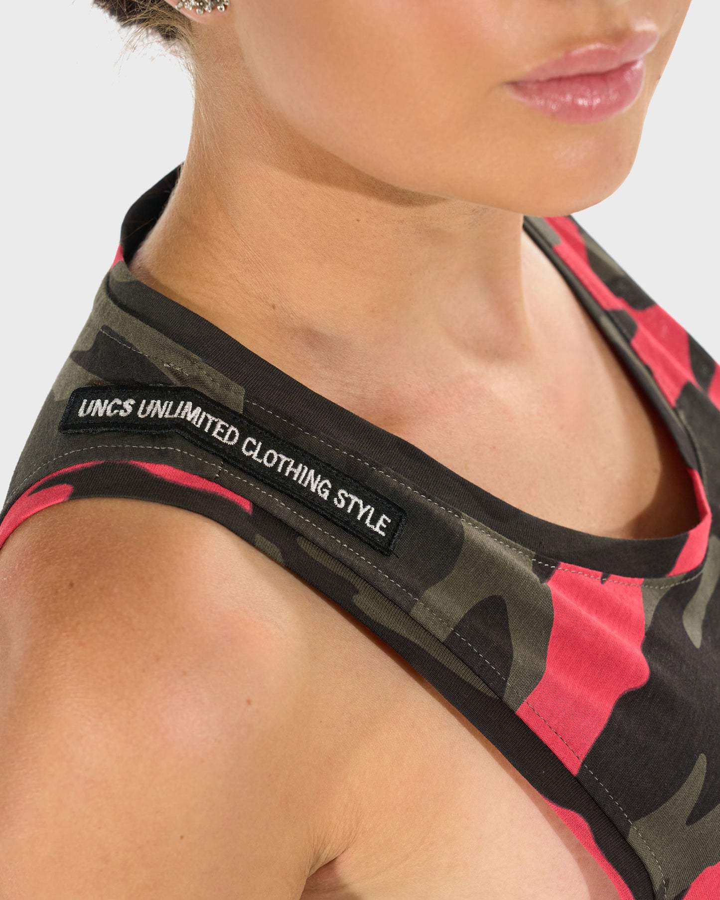 Dámske tielko Isabelle PINK CAMOUFLAGE