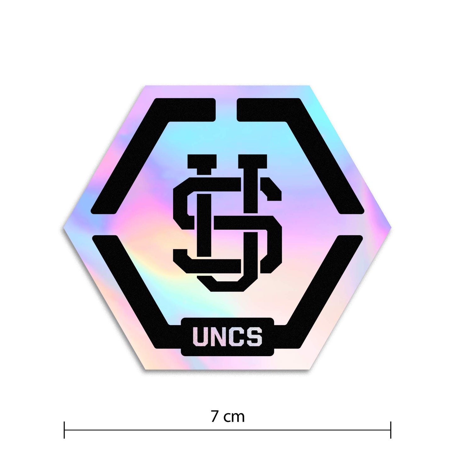 Nálepka HEXAGON HOLOGRAPHIC