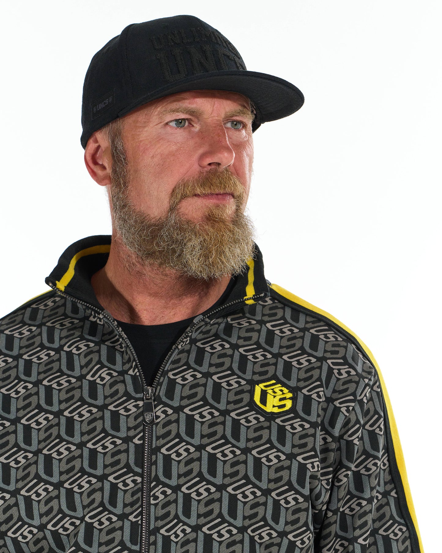 Pánska mikina COLIN BLACK/YELLOW