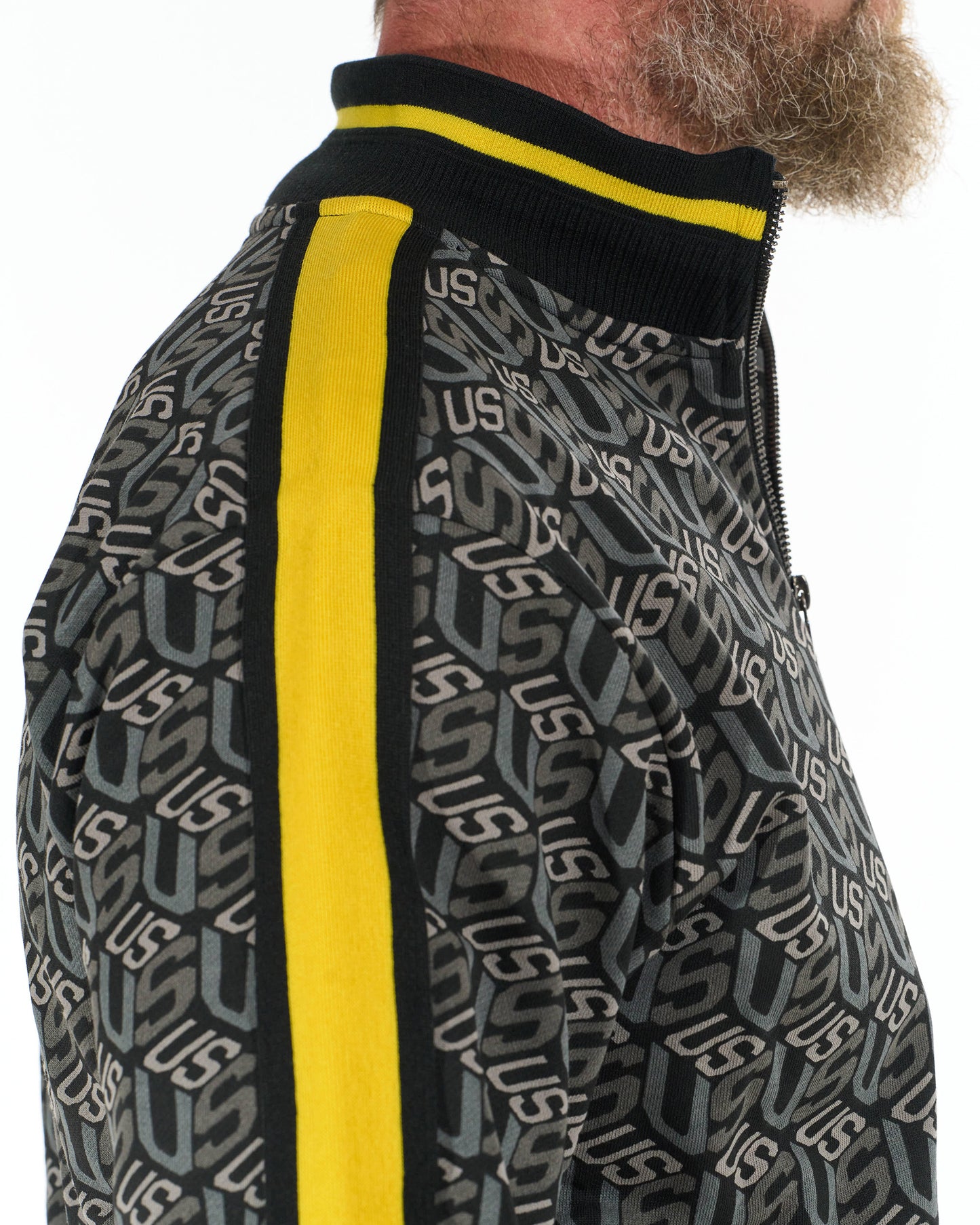 Pánska mikina COLIN BLACK/YELLOW
