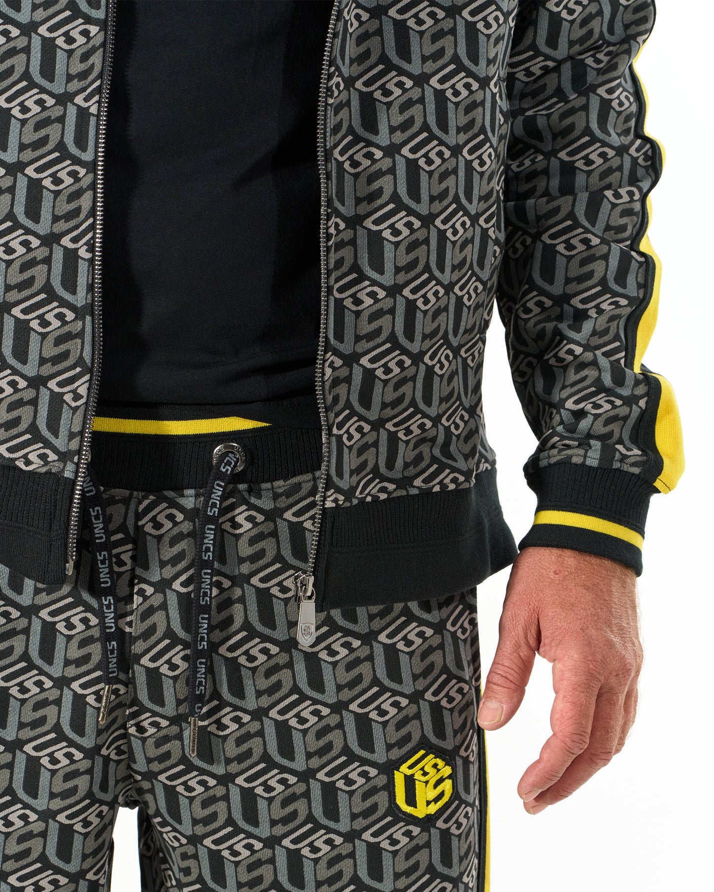 Pánska mikina COLIN BLACK/YELLOW