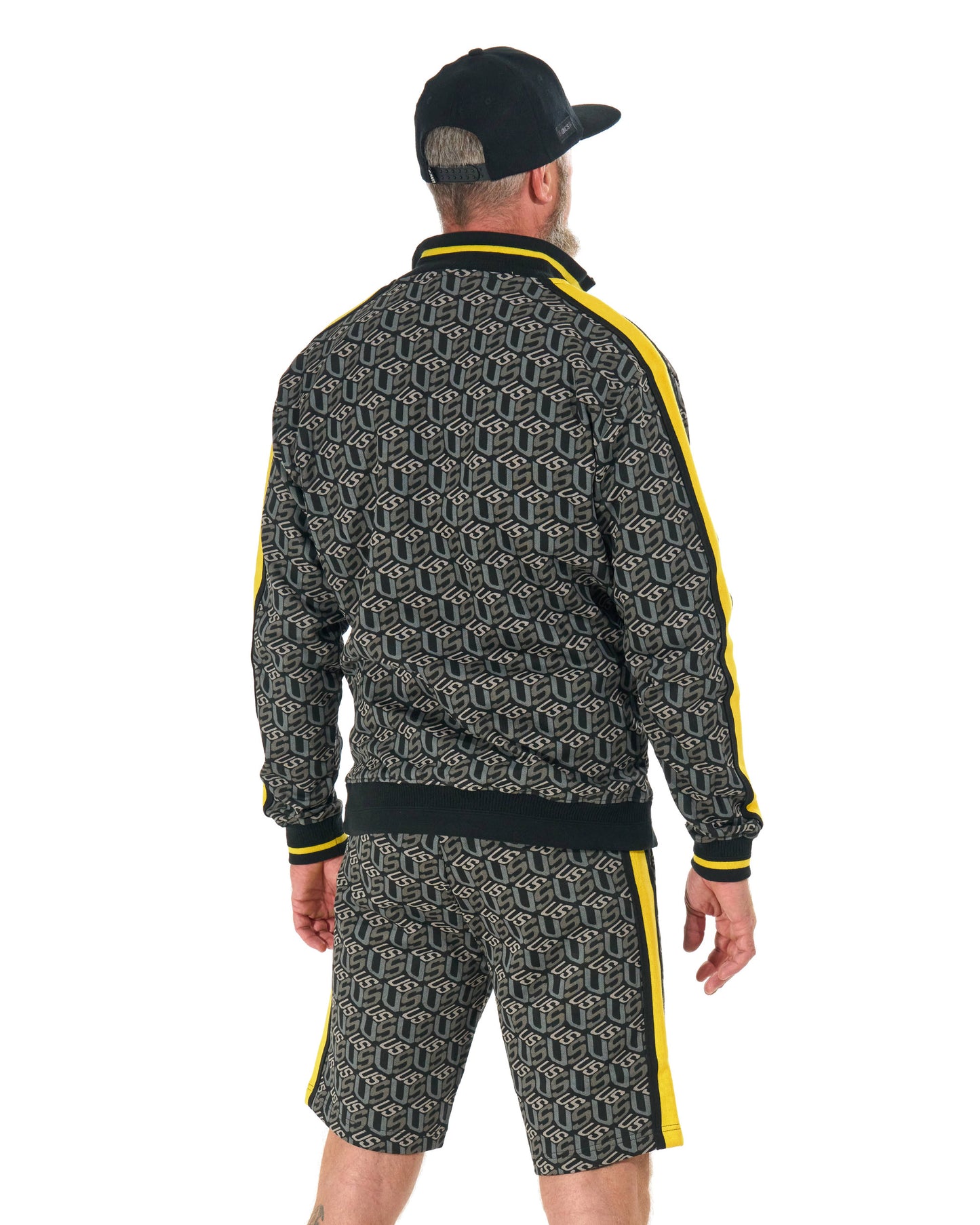 Pánske kraťasy COLIN BLACK/YELLOW