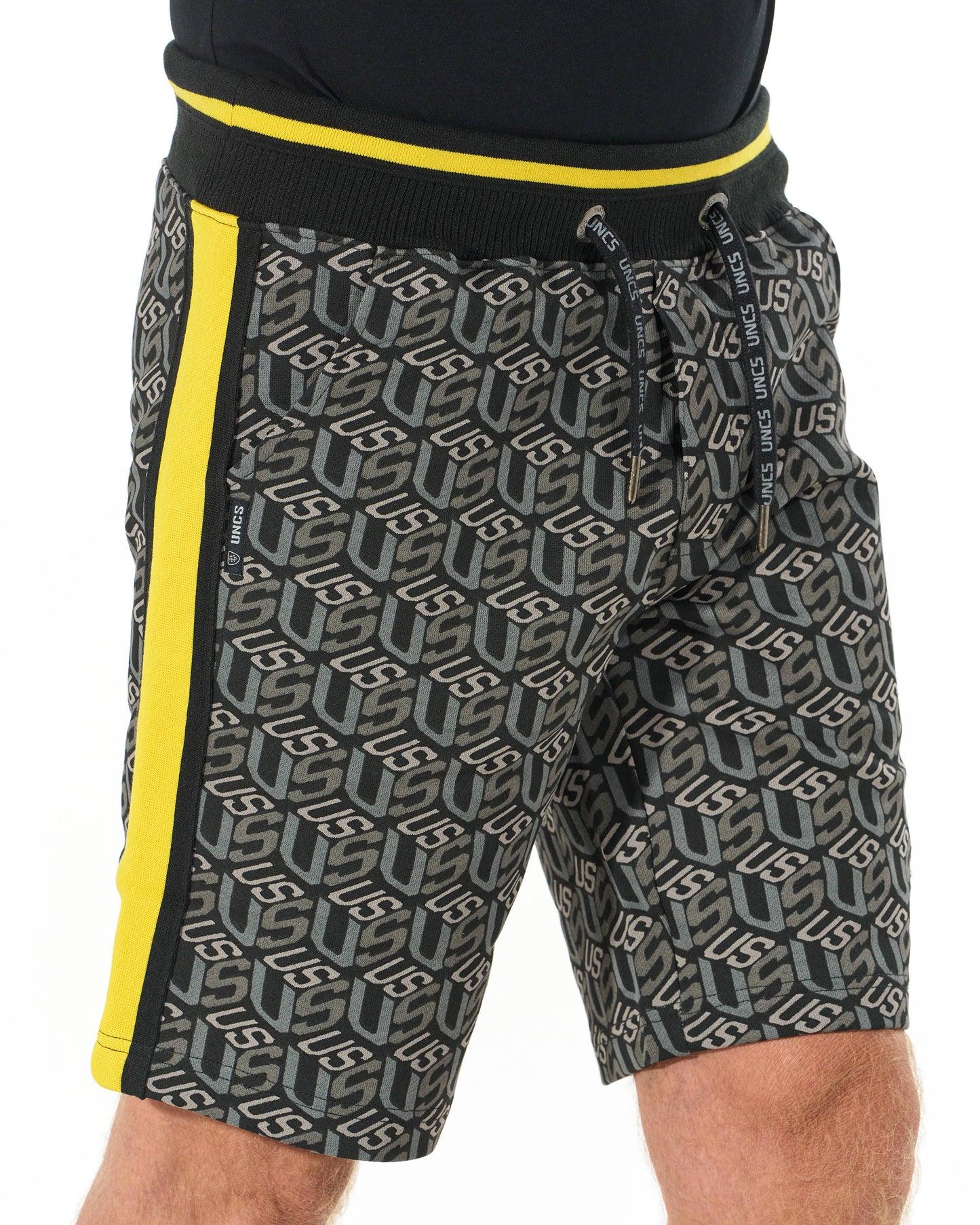 Pánske kraťasy COLIN BLACK/YELLOW