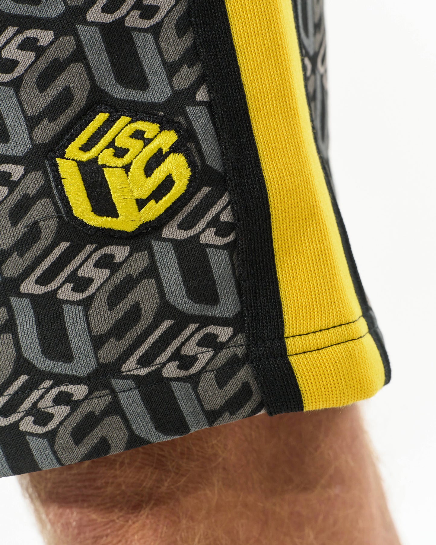Pánske kraťasy COLIN BLACK/YELLOW