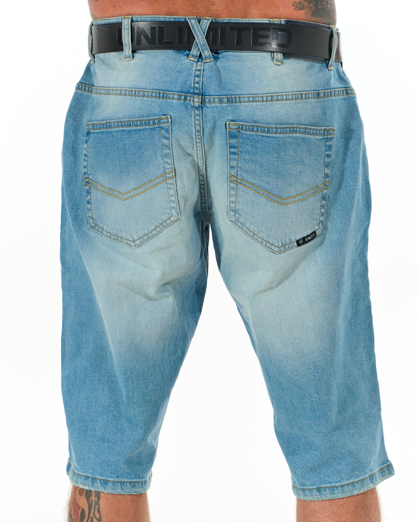 Pánske kraťasy BUCK II (DLHŠÍ) LIGHT DENIM