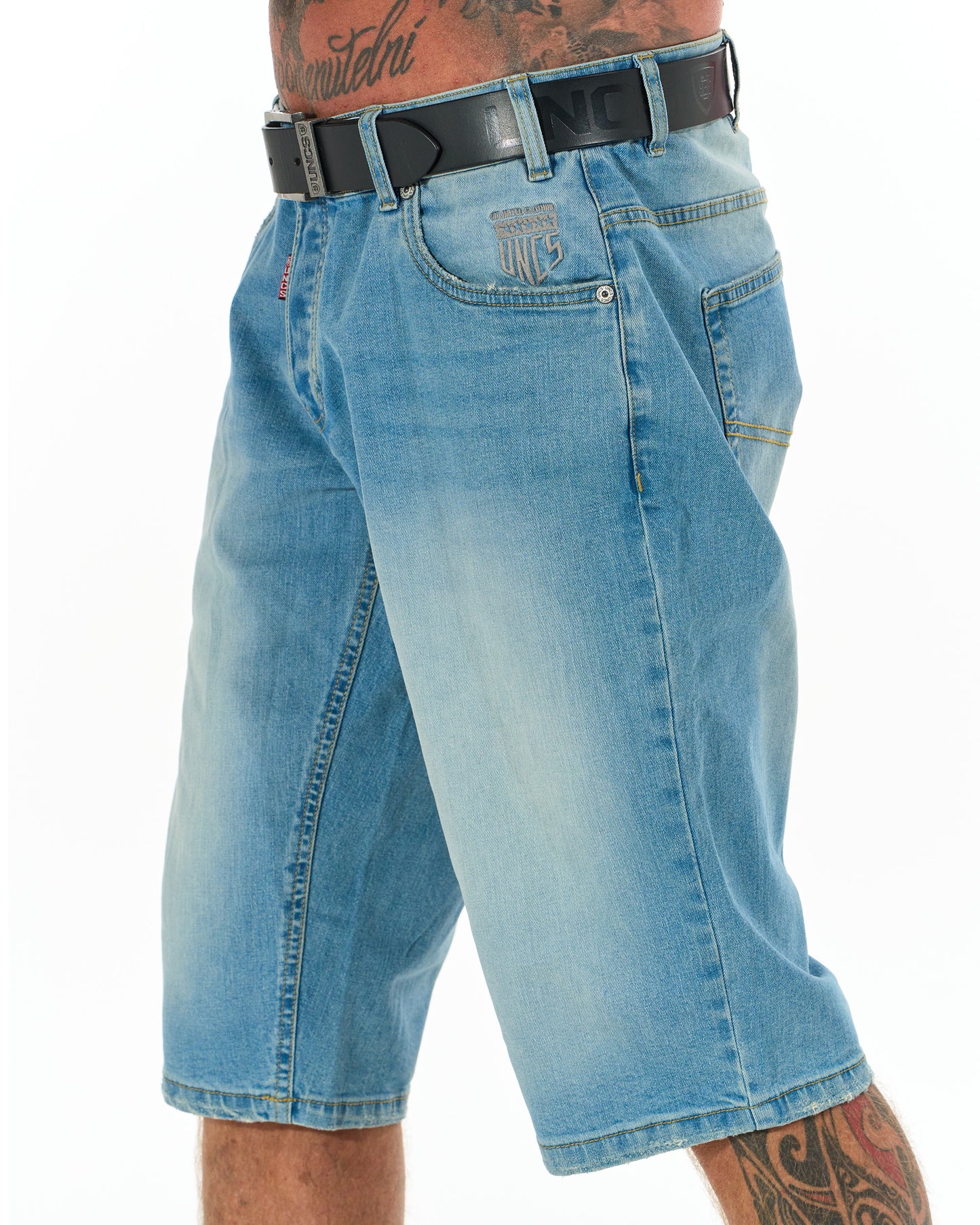 Pánske kraťasy BUCK II (DLHŠÍ) LIGHT DENIM