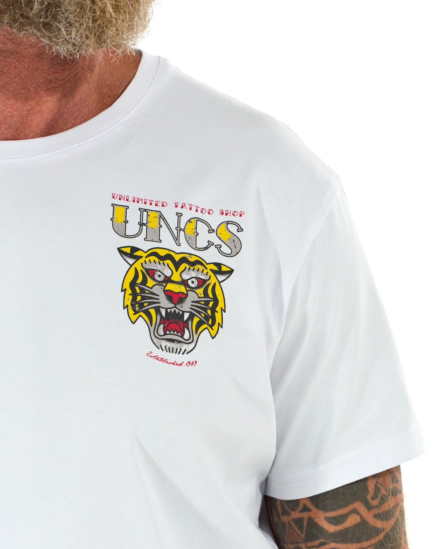 Pánske tričko TIGER WHITE