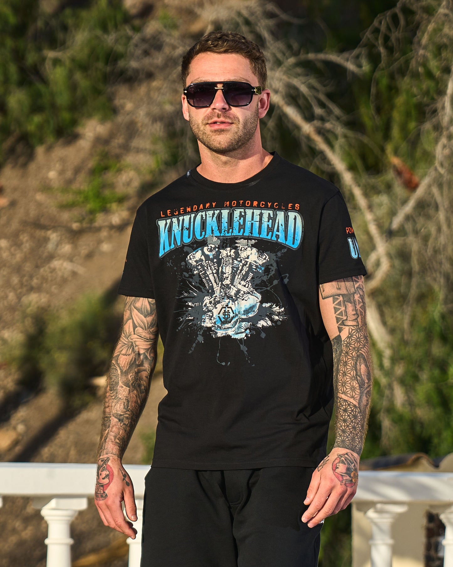 Pánske tričko KNUCKLEHEAD II BLACK