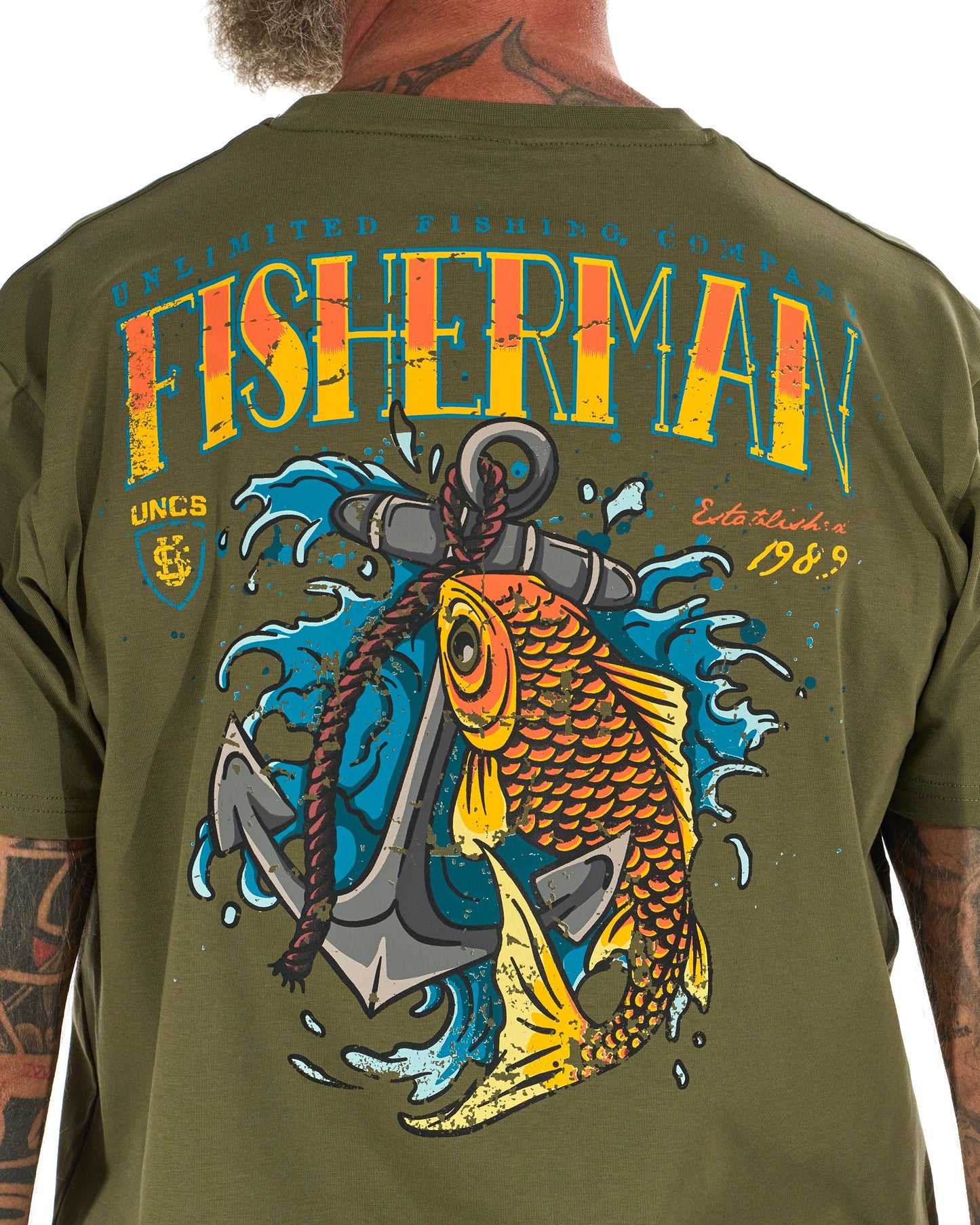 Pánske tričko FISHERMAN IV KHAKI