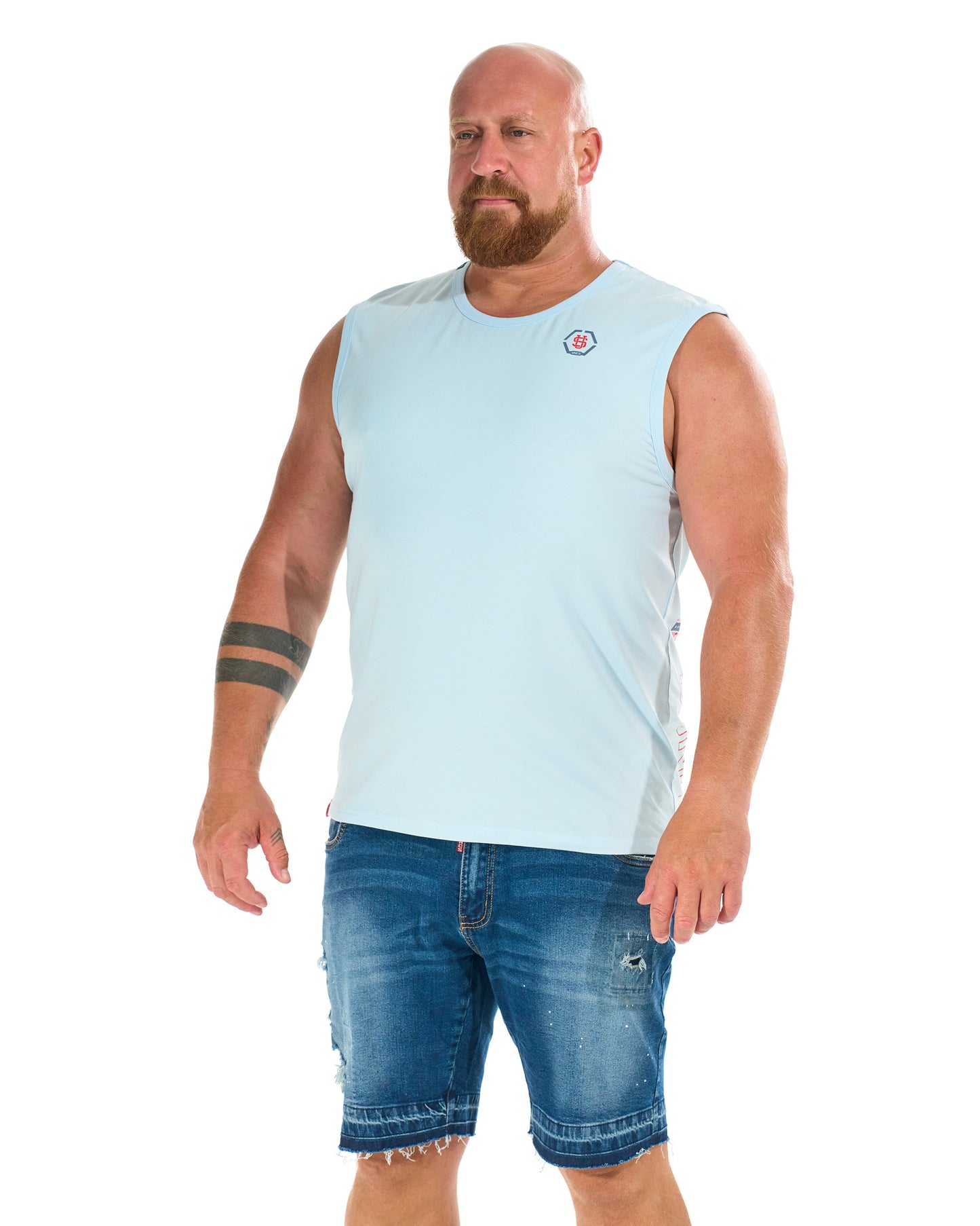 Pánsky top HEXAGON BLUE