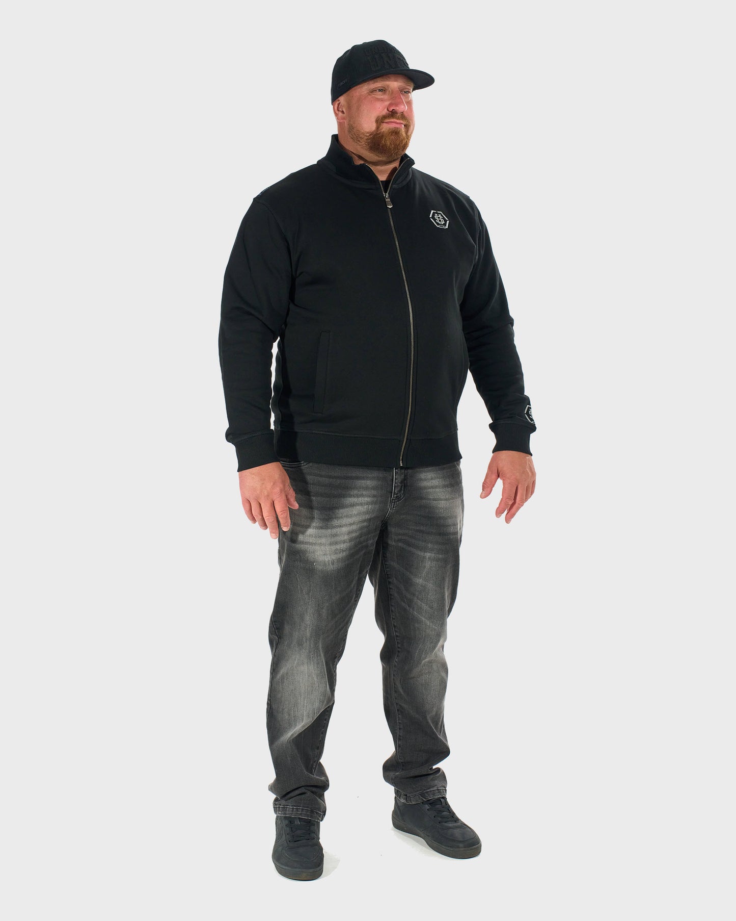 Pánska mikina HEXAGON BLACK