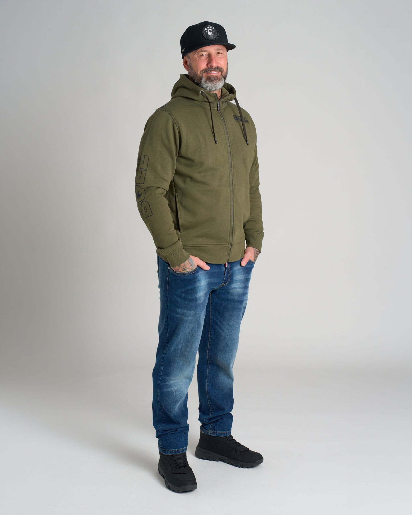 Pánska mikina BULL KHAKI