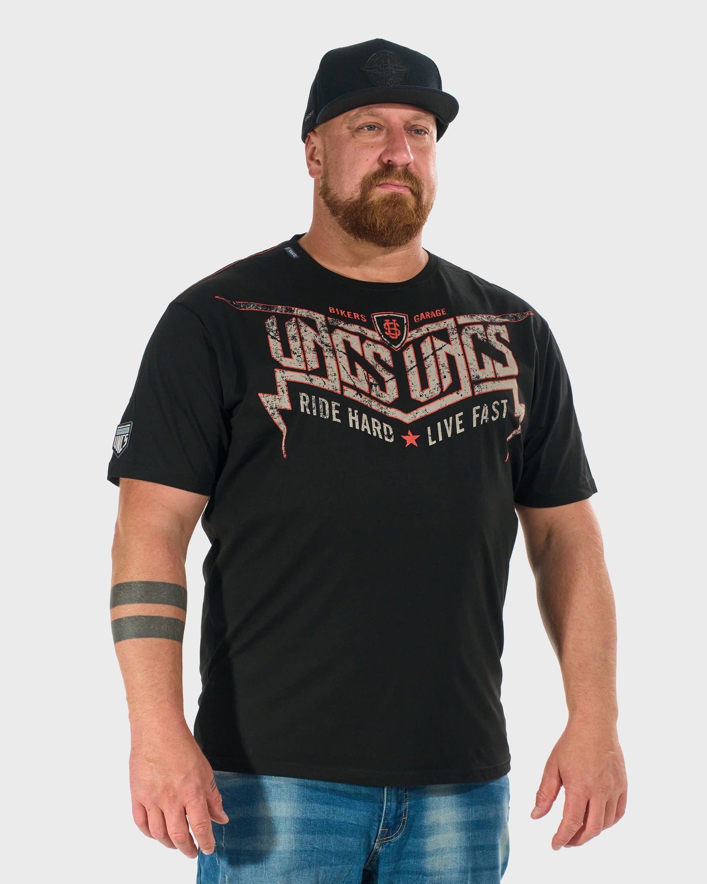 Pánske tričko STORM BLACK/ORANGE