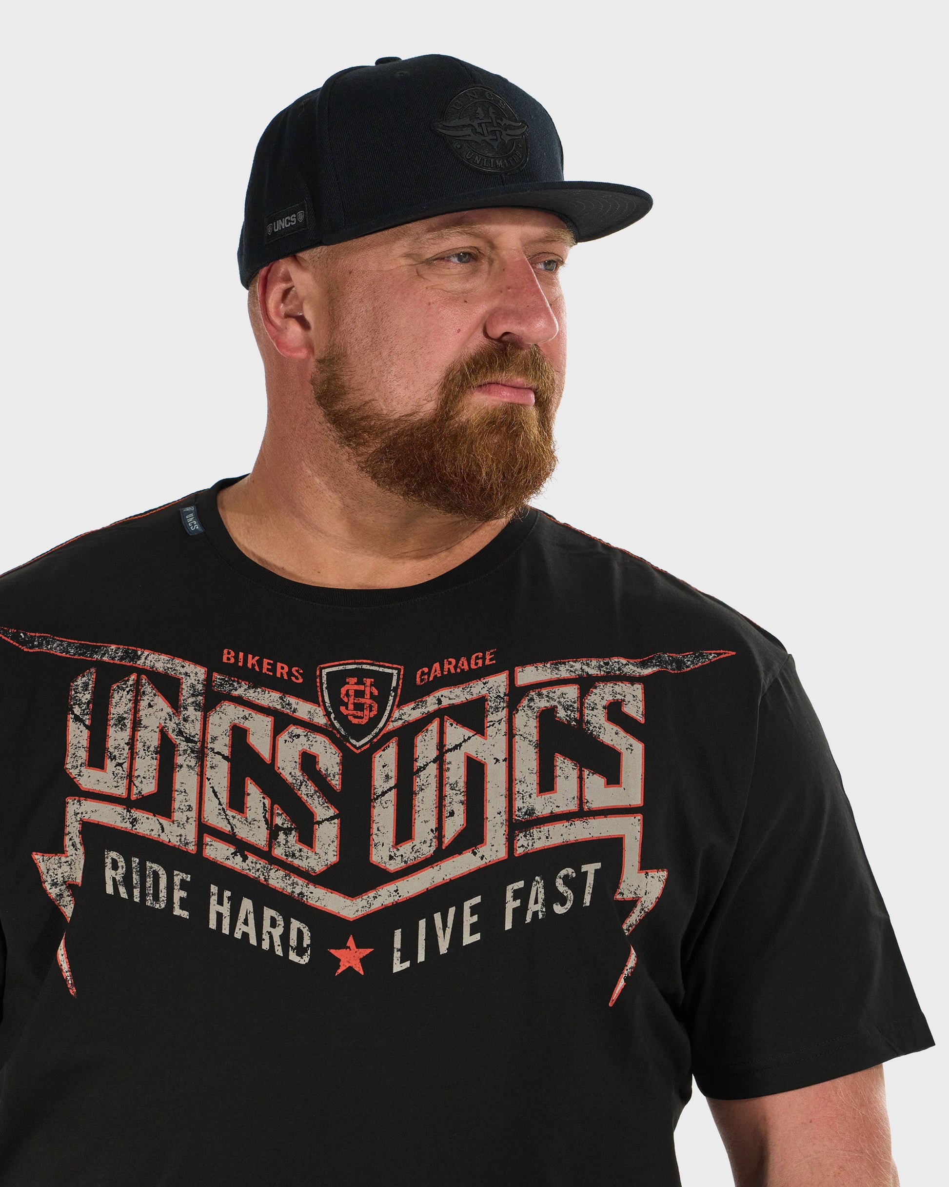 Pánske tričko STORM BLACK/ORANGE