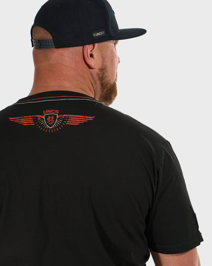 Pánske tričko STORM BLACK/ORANGE