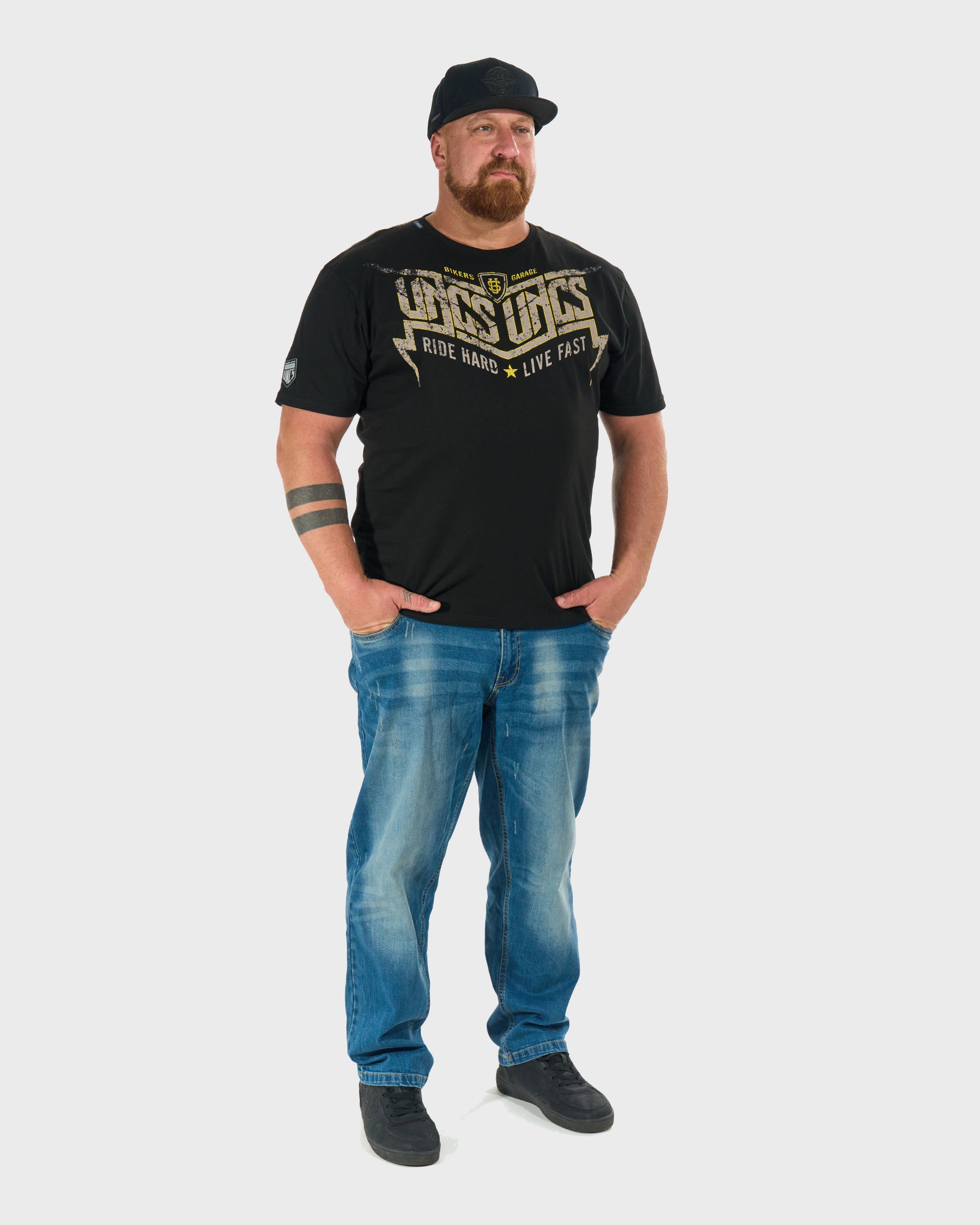 Pánske tričko STORM BLACK/YELLOW