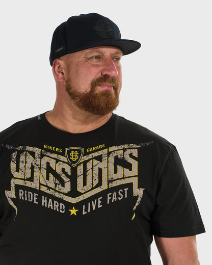 Pánske tričko STORM BLACK/YELLOW