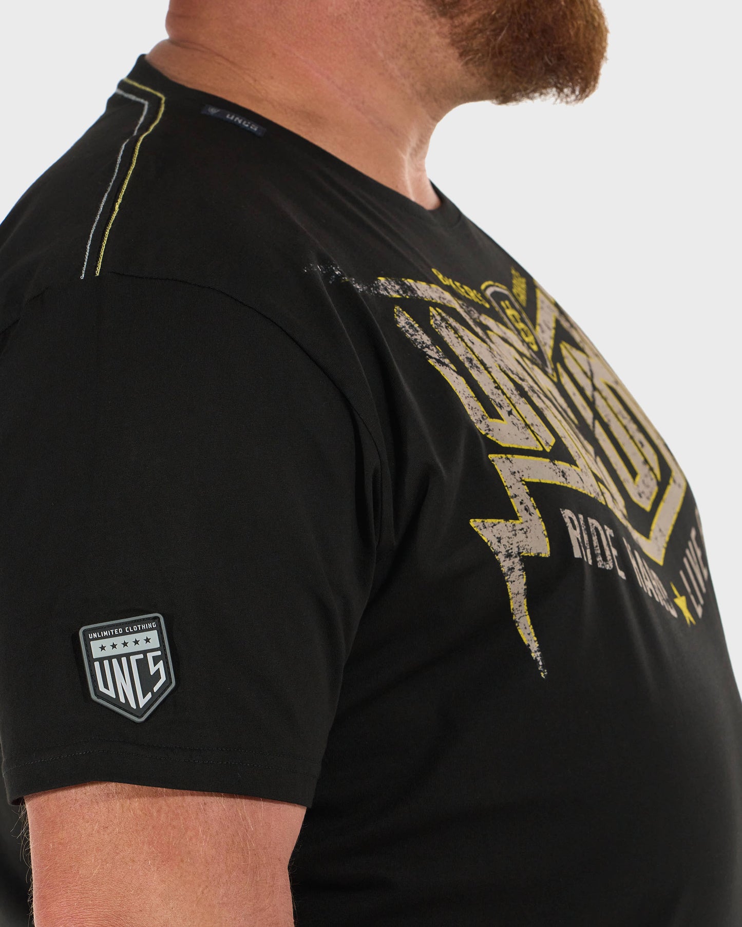 Pánske tričko STORM BLACK/YELLOW