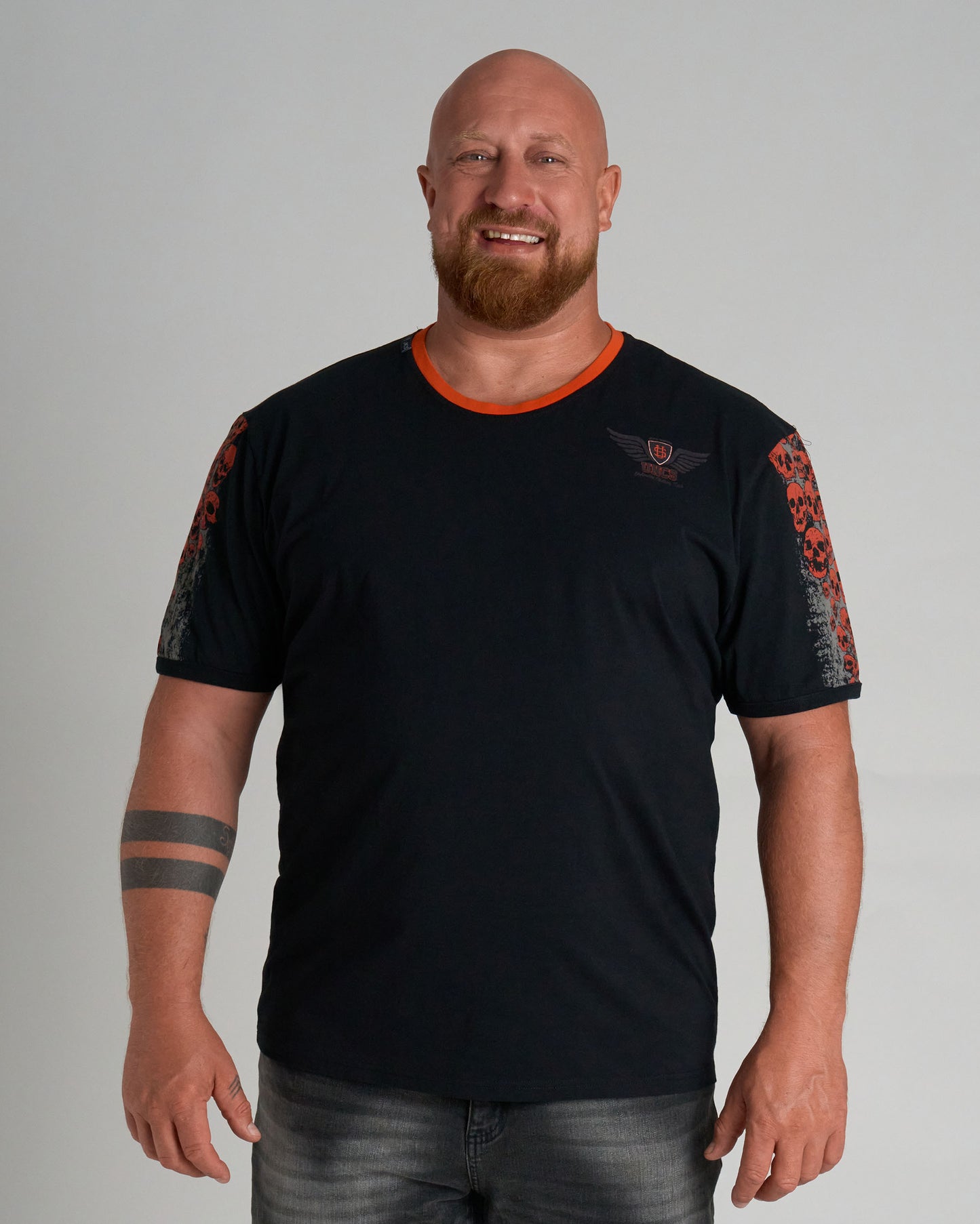 Pánske tričko MALLORY IV BLACK/ORANGE