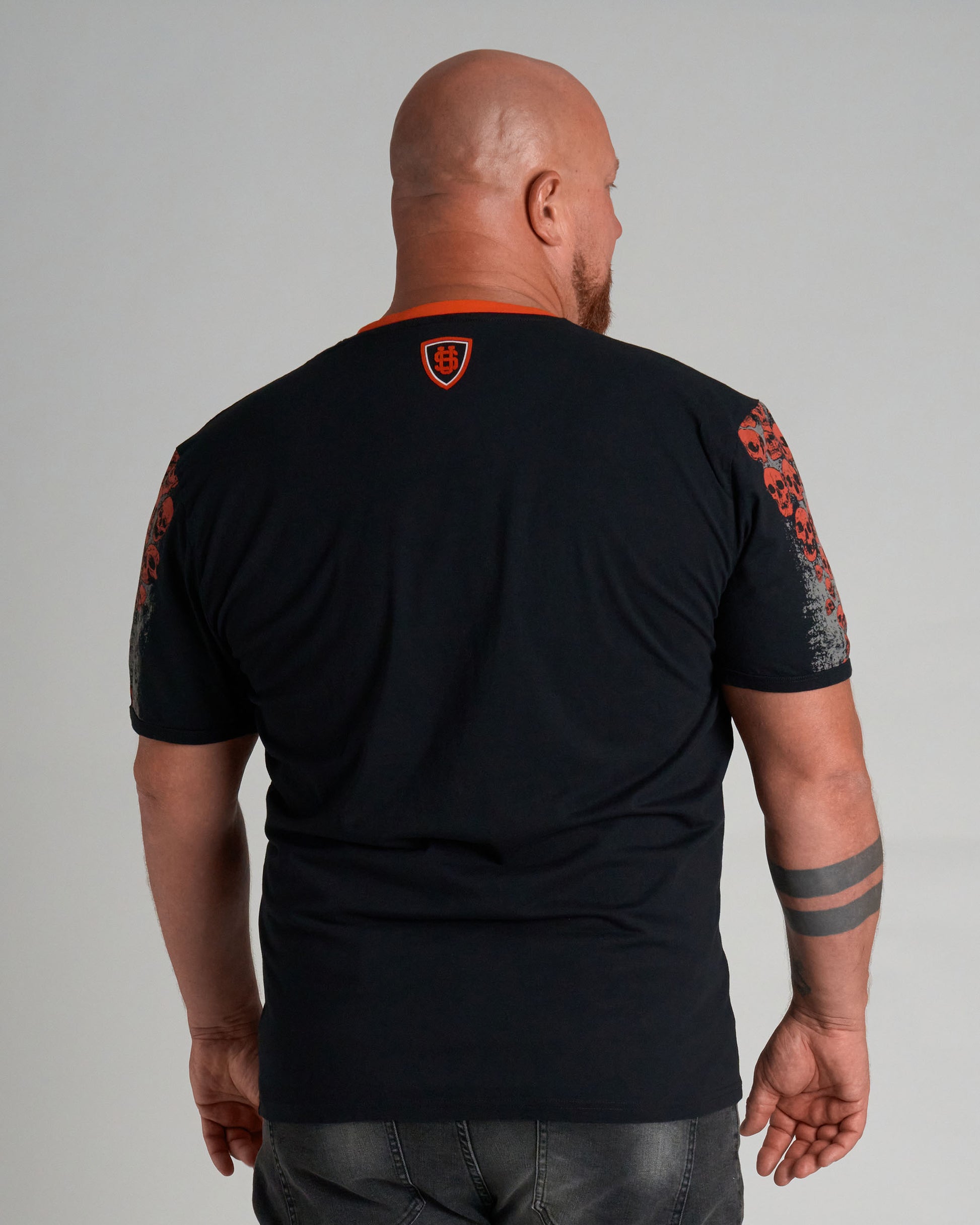 Pánske tričko MALLORY IV BLACK/ORANGE