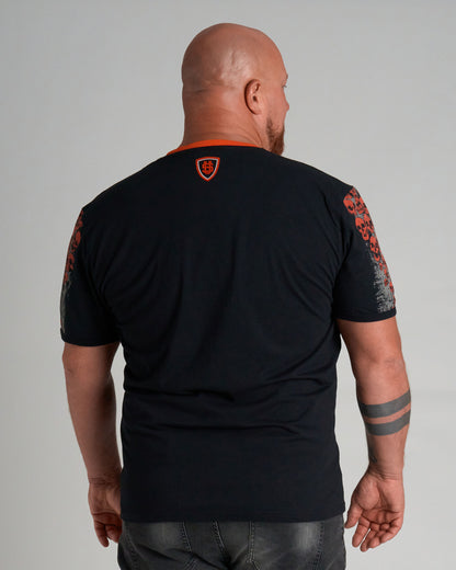 Pánske tričko MALLORY IV BLACK/ORANGE