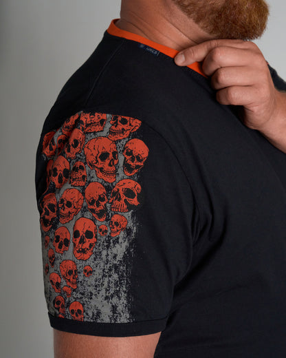 Pánske tričko MALLORY IV BLACK/ORANGE