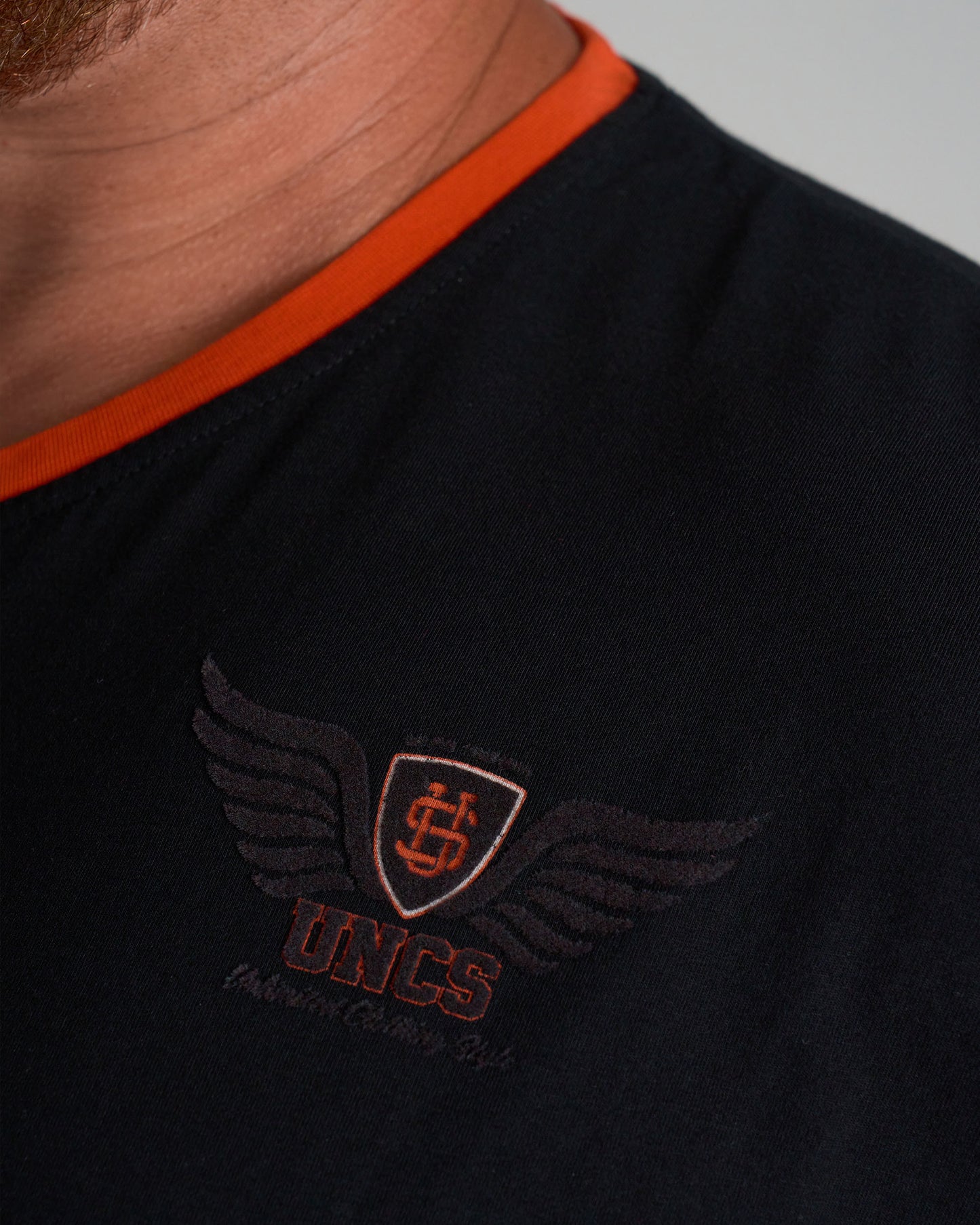 Pánske tričko MALLORY IV BLACK/ORANGE