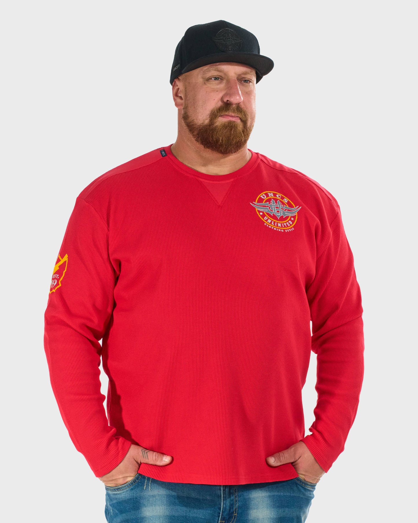 Pánske tričko BROOKS III LS RED