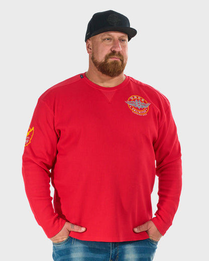 Pánske tričko BROOKS III LS RED