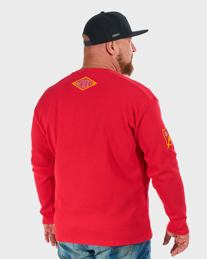 Pánske tričko BROOKS III LS RED