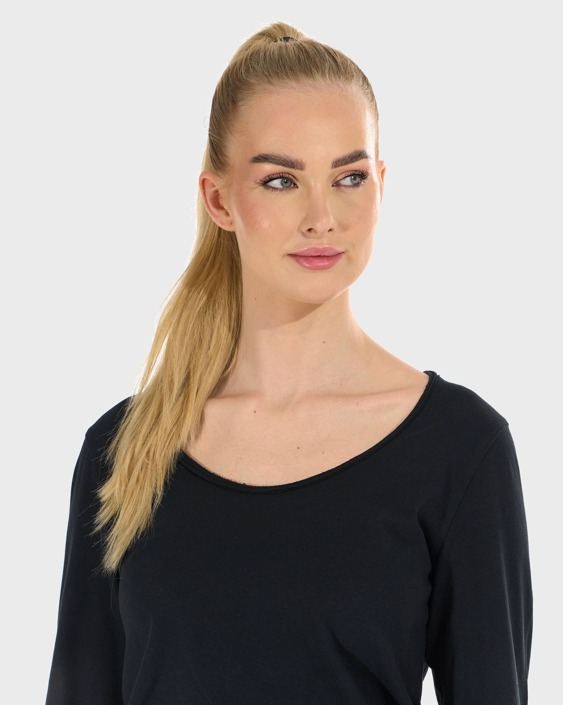 Dámske tričko CLAUDIE LS BLACK BLACK