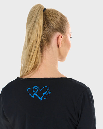 Dámske tričko CLAUDIE LS BLACK BLACK