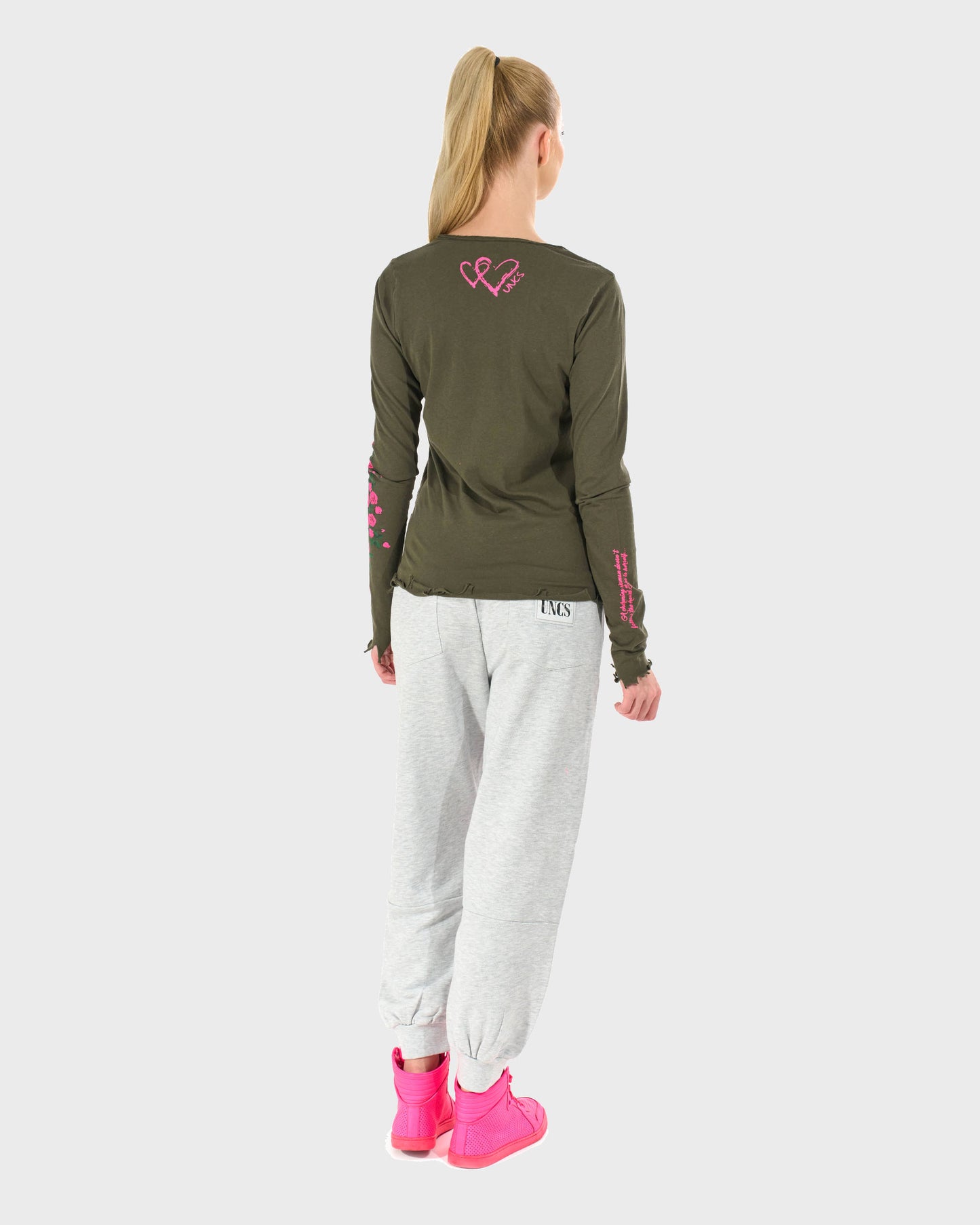 Dámske tričko CLAUDIE LS KHAKI KHAKI