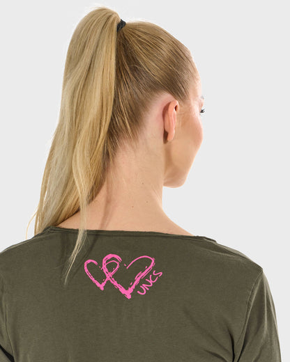 Dámske tričko CLAUDIE LS KHAKI KHAKI