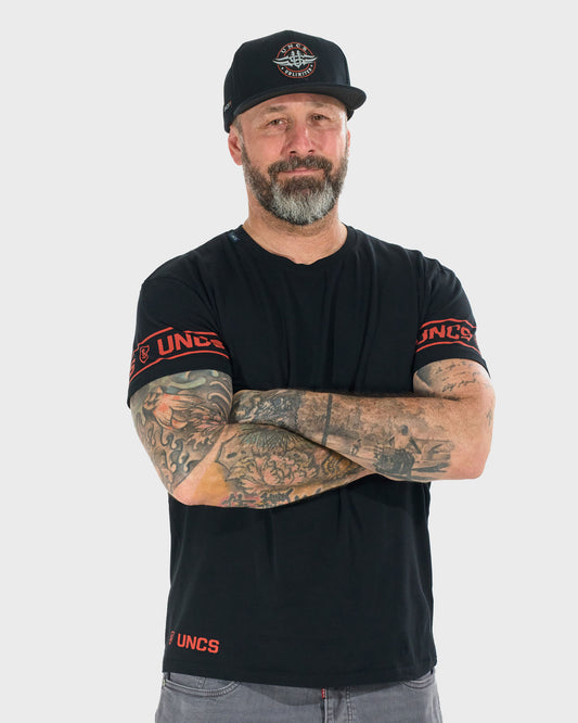 Pánske tričko BRADY II BLACK/ORANGE