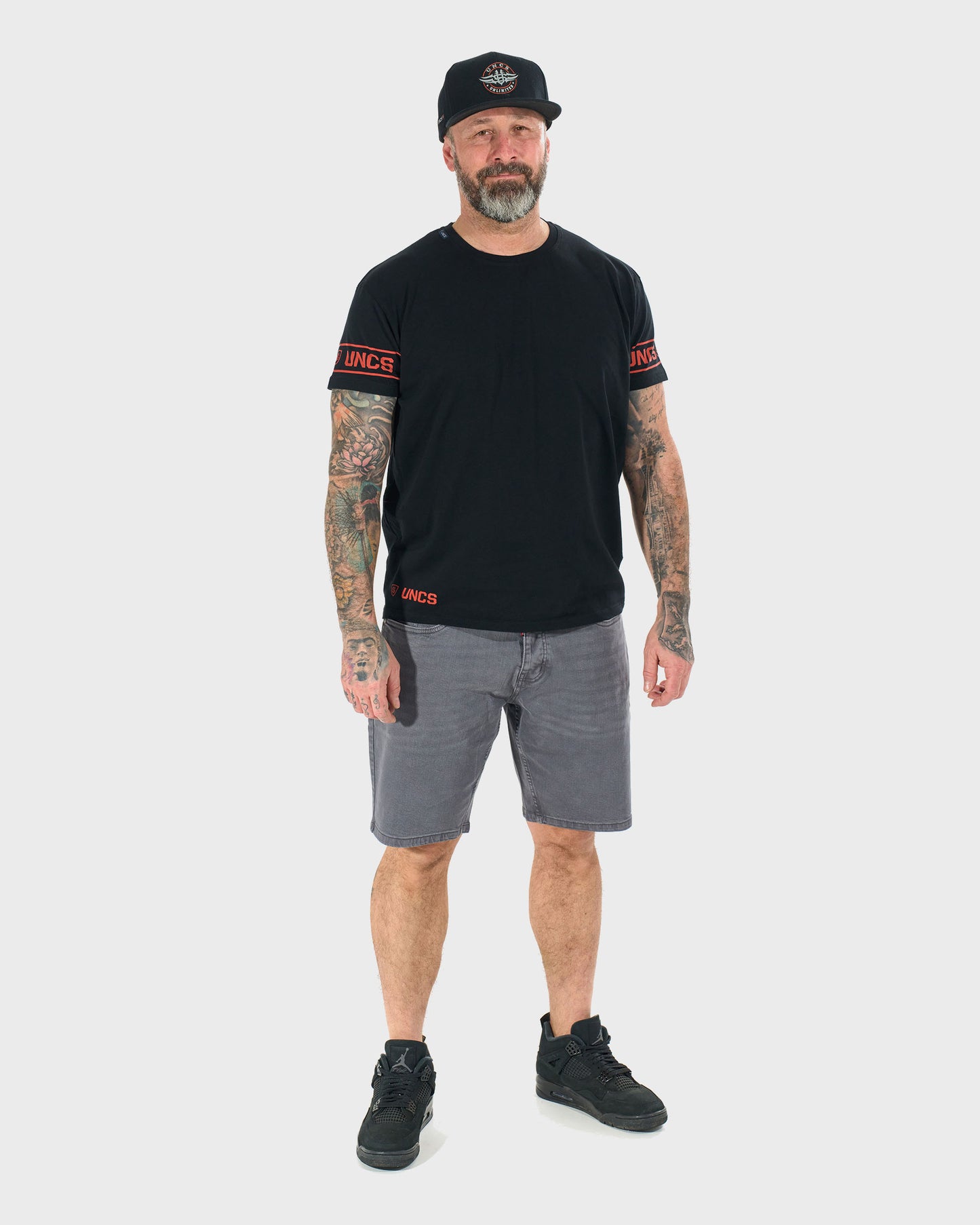 Pánske tričko BRADY II BLACK/ORANGE