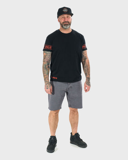 Pánske tričko BRADY II BLACK/ORANGE