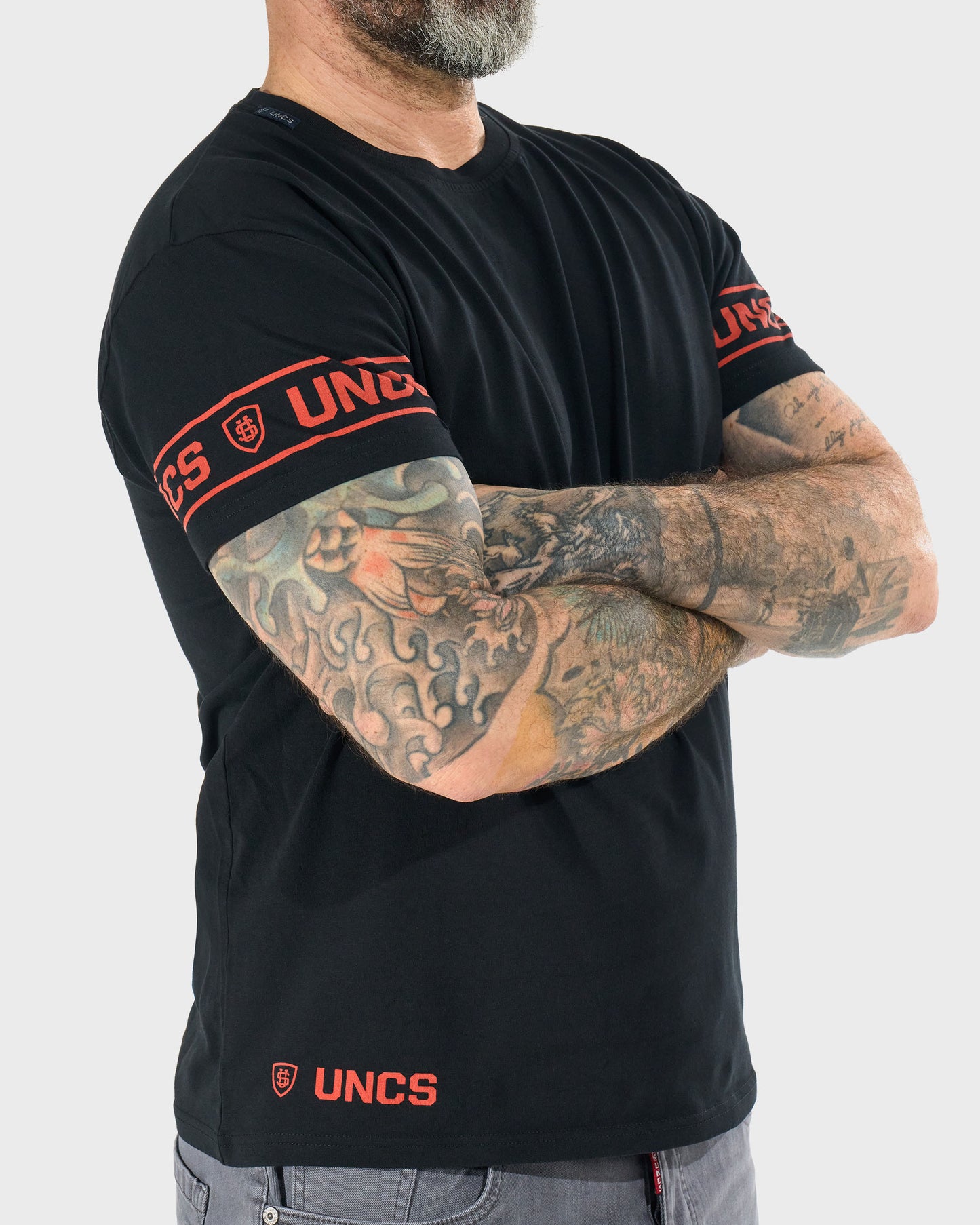 Pánske tričko BRADY II BLACK/ORANGE