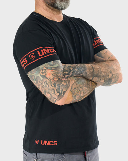 Pánske tričko BRADY II BLACK/ORANGE