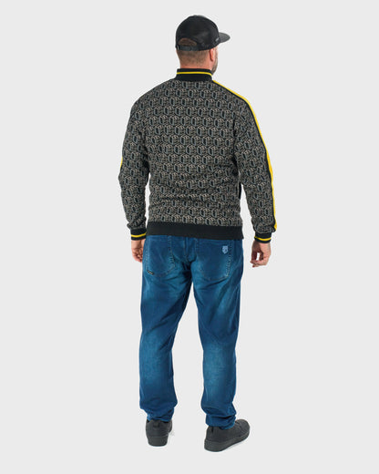 Pánska mikina COLIN BLACK/YELLOW