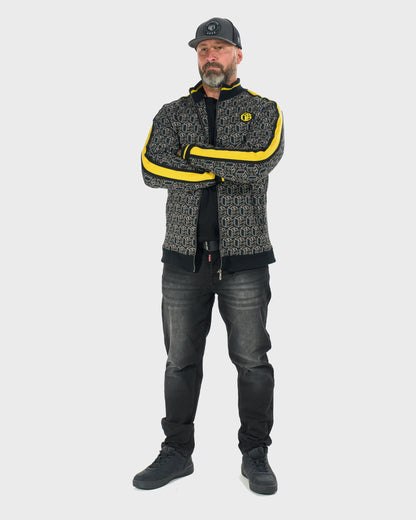 Pánska mikina COLIN BLACK/YELLOW