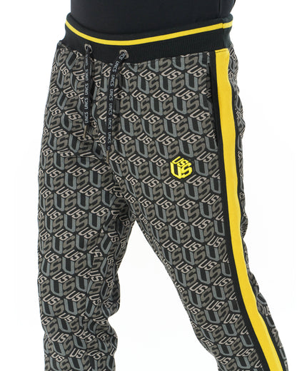 Pánske tepláky COLIN BLACK/YELLOW