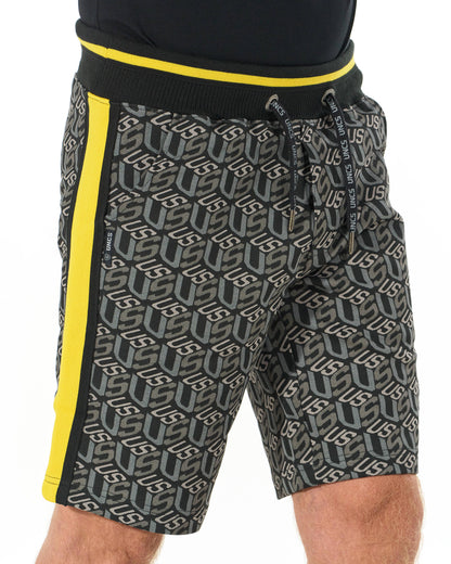 Pánske kraťasy COLIN BLACK/YELLOW