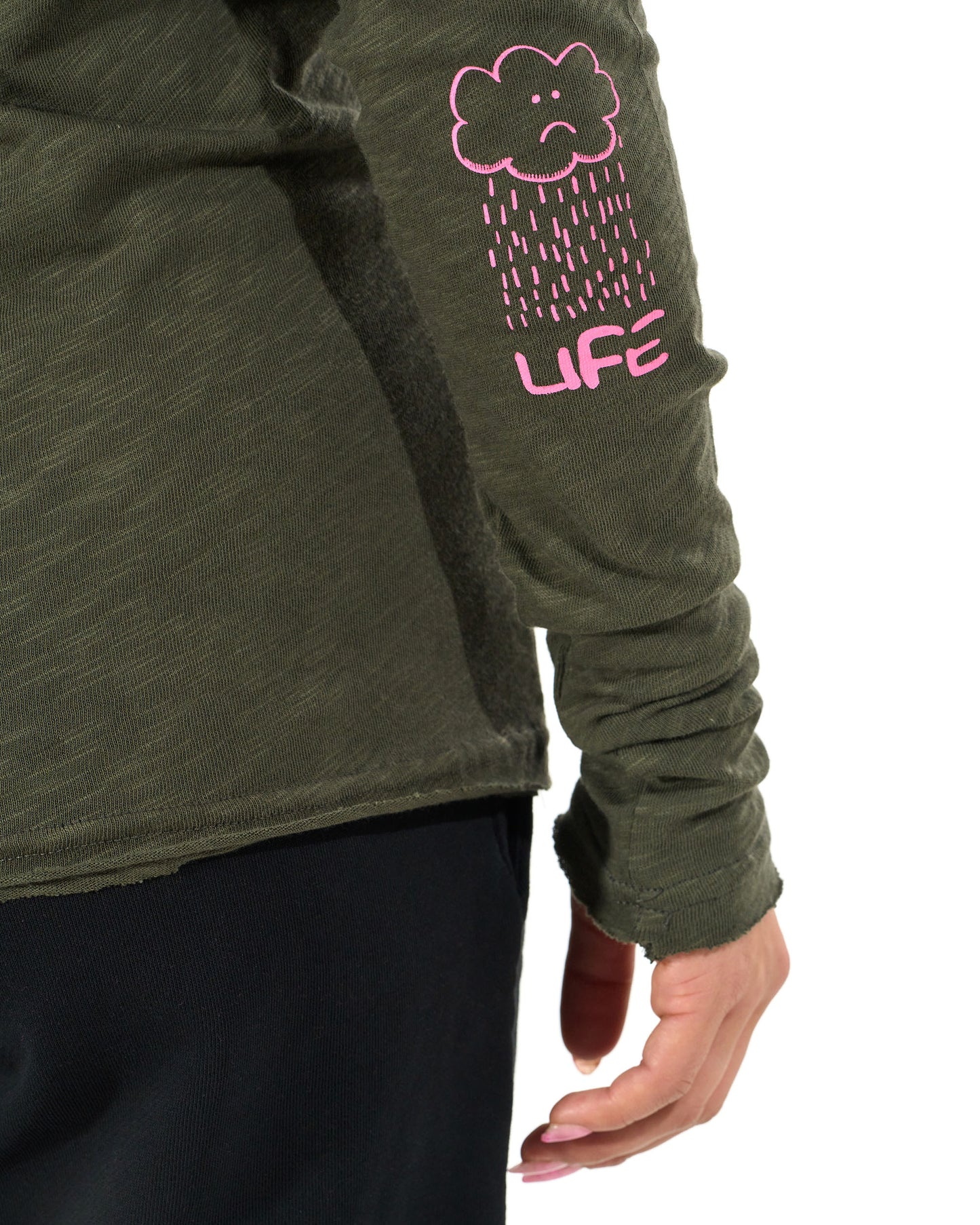 Dámske tričko JENOVETA LS KHAKI