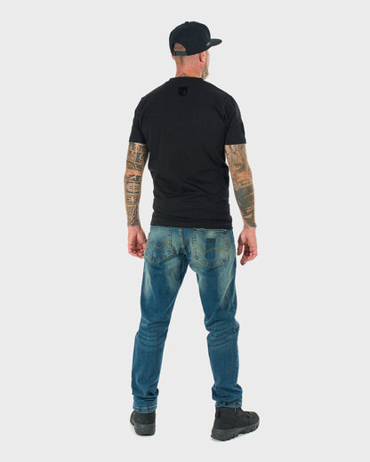 Pánske tričko ALVARO BLACK (FLOCK)