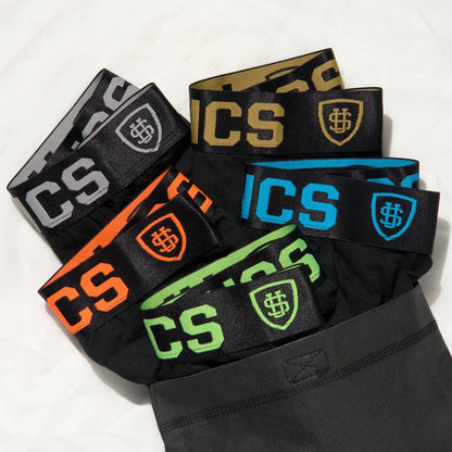 Pánske boxerky HEXAGON 5 ks (dlhé) BLACK