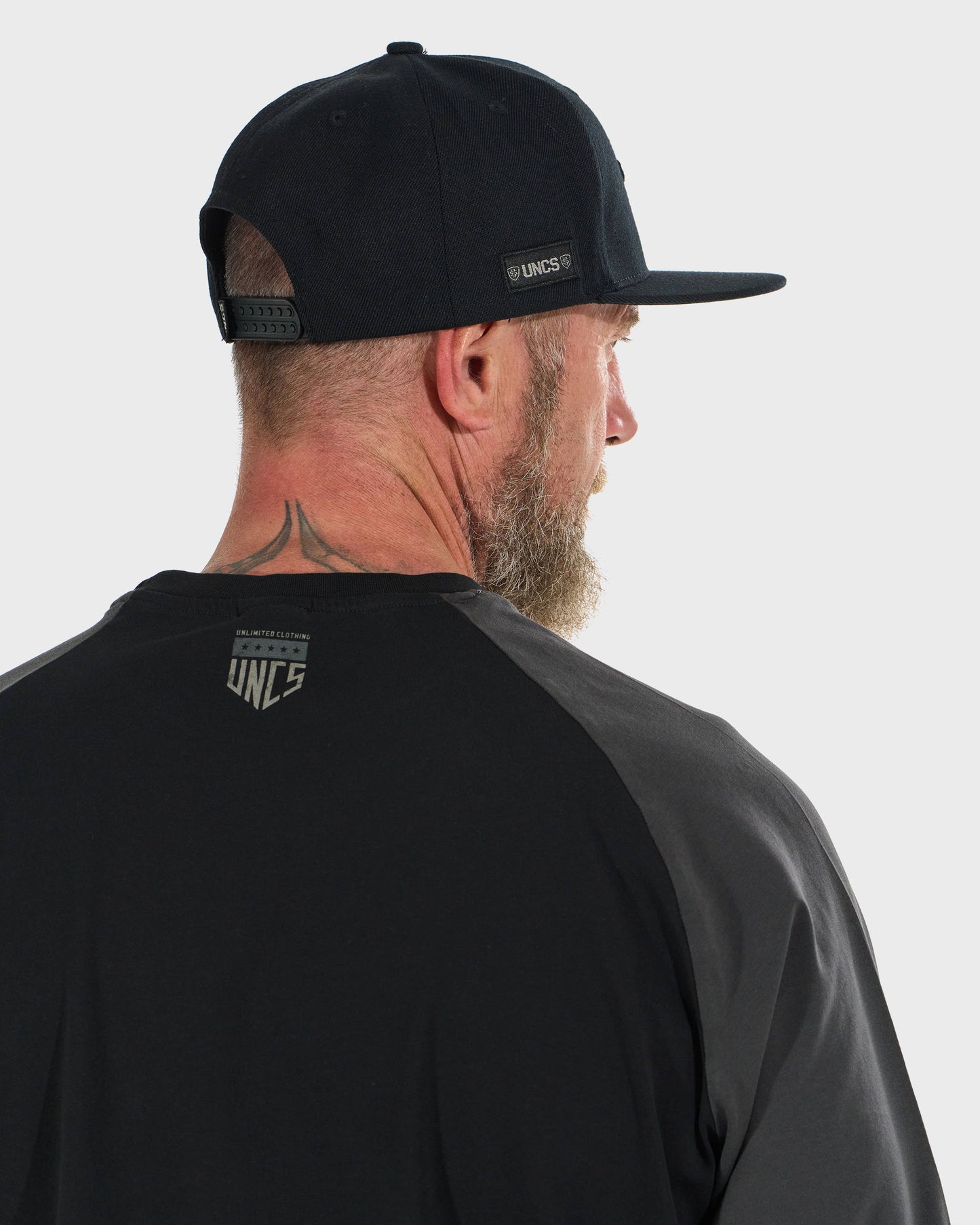 Pánske tričko CONNOR II LS BLACK/GREY